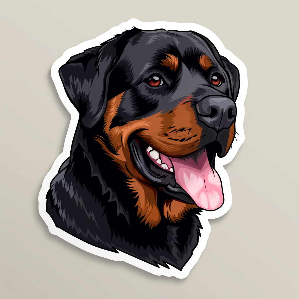 Rottweiler Dog Vinyl Decal Sticker for Car, Laptop, Tumbler and more # F07279