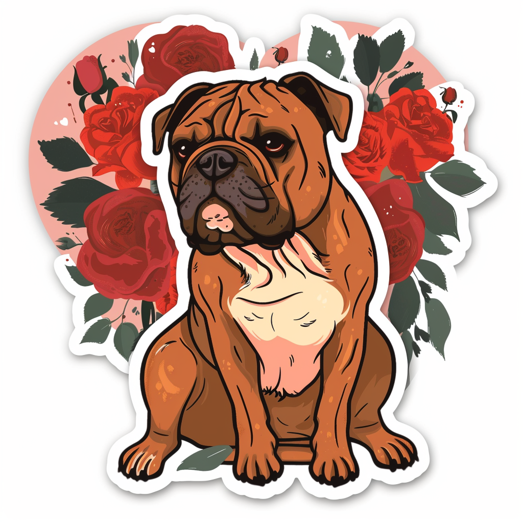 Bulldog Dog majestic Expressive surreal Vinyl Decal Sticker for Car, Laptop, Tumbler and more # F017668