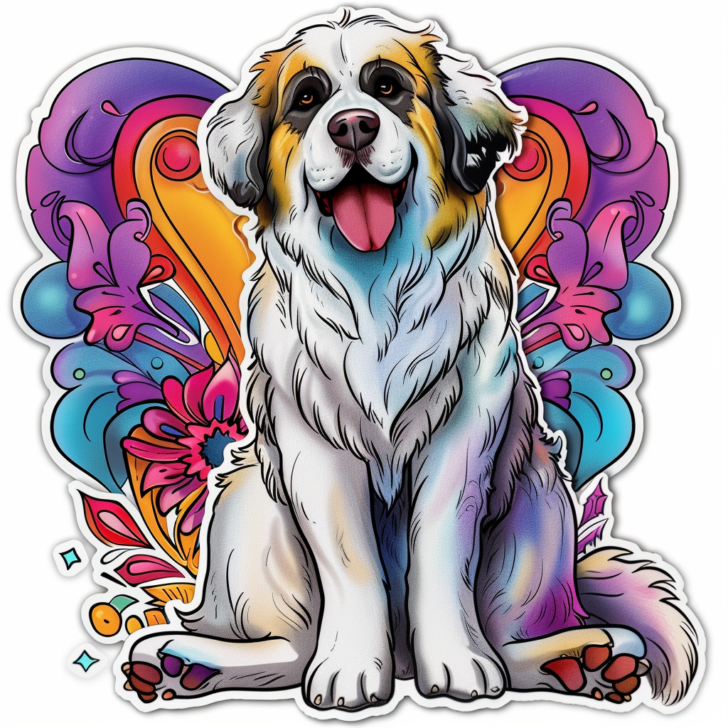 Great Pyrenees dog Vinyl Decal Sticker for Car, Laptop, Tumbler and more # F023492