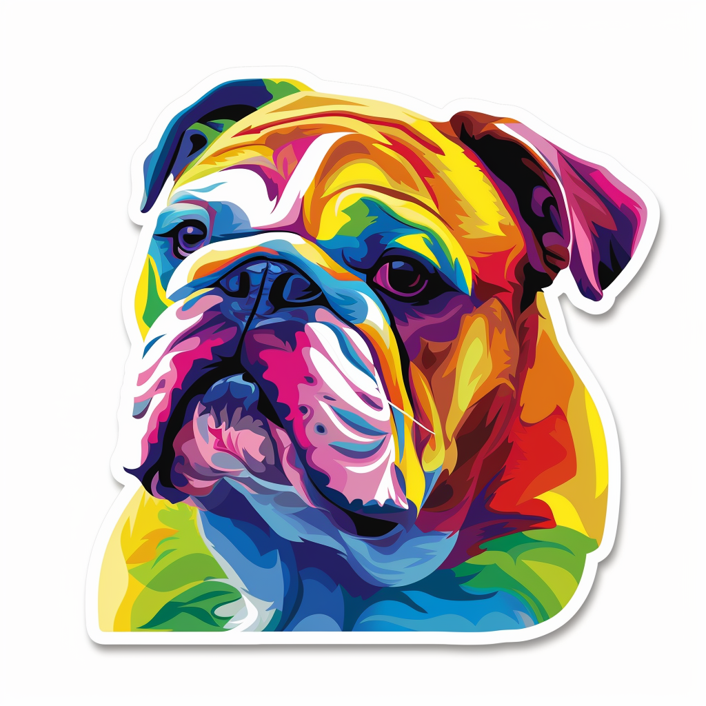Bulldog Dog Vinyl Decal Sticker for Car, Laptop, Tumbler and more # F07486
