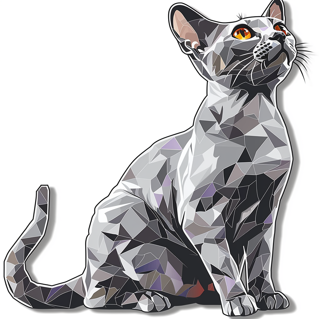 Devon Rex Cat Vinyl Decal Sticker for Car, Laptop, Tumbler and more # F09797