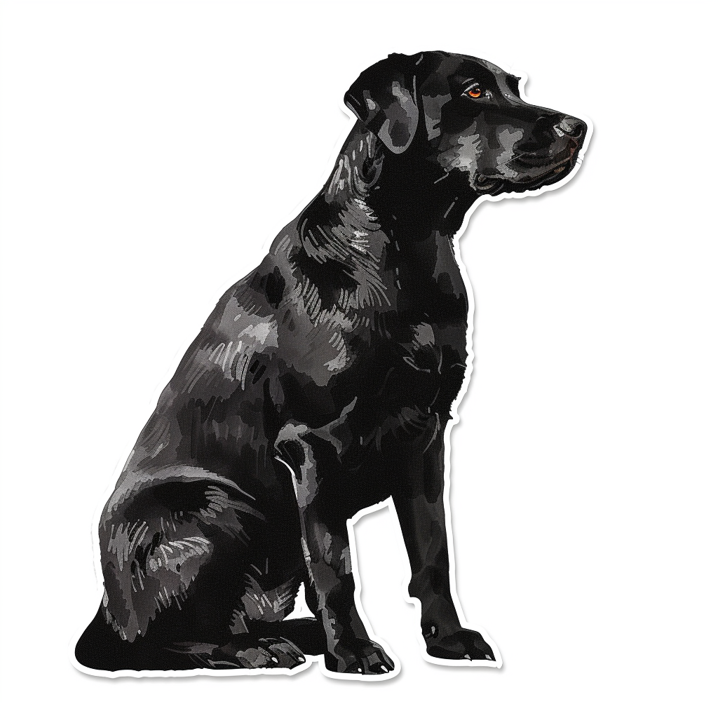 Labrador Retriever Dog Vinyl Decal Sticker for Car, Laptop, Tumbler and more # F07291