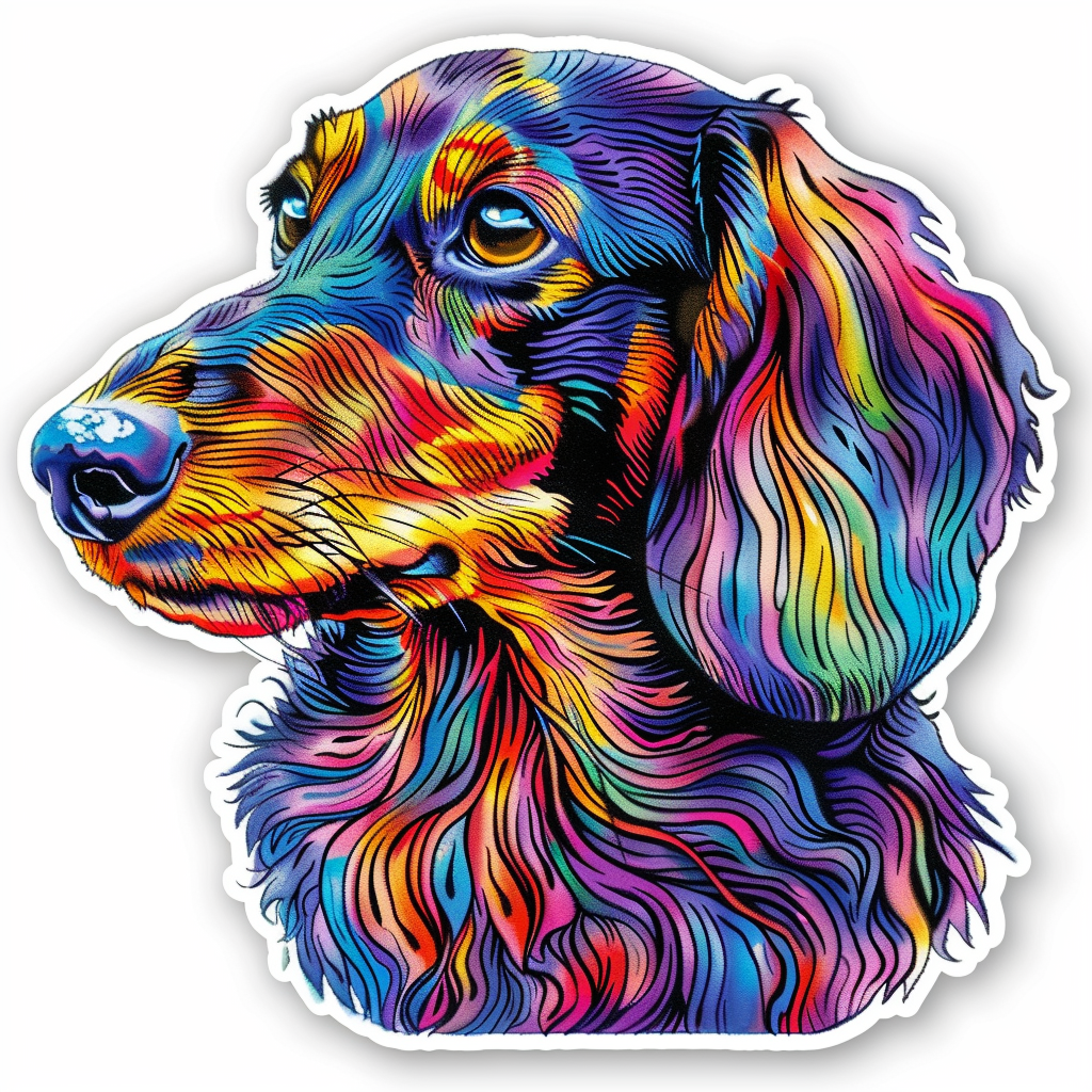 Dachshund Dog Vinyl Decal Sticker for Car, Laptop, Tumbler and more # F013012