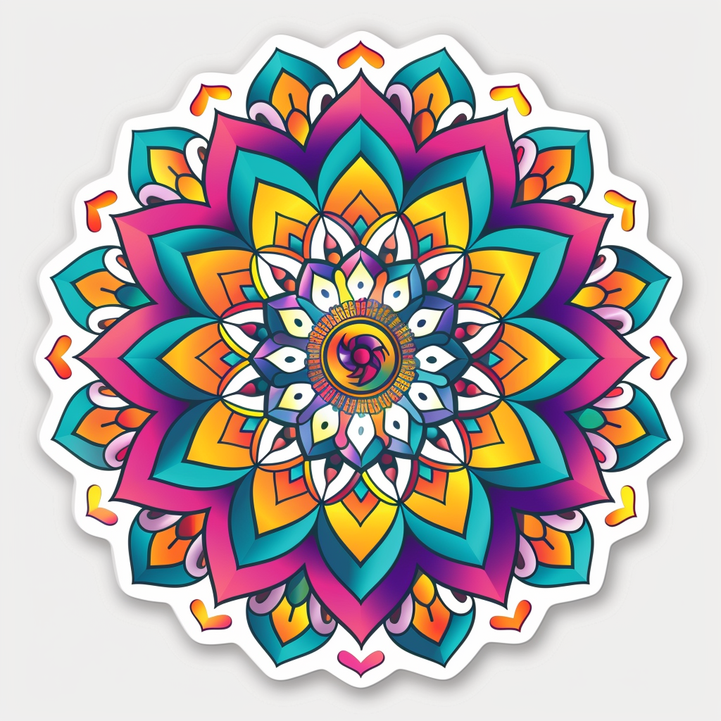 Mandala Vinyl Decal Sticker for Car, Laptop, Tumbler and more # F08171