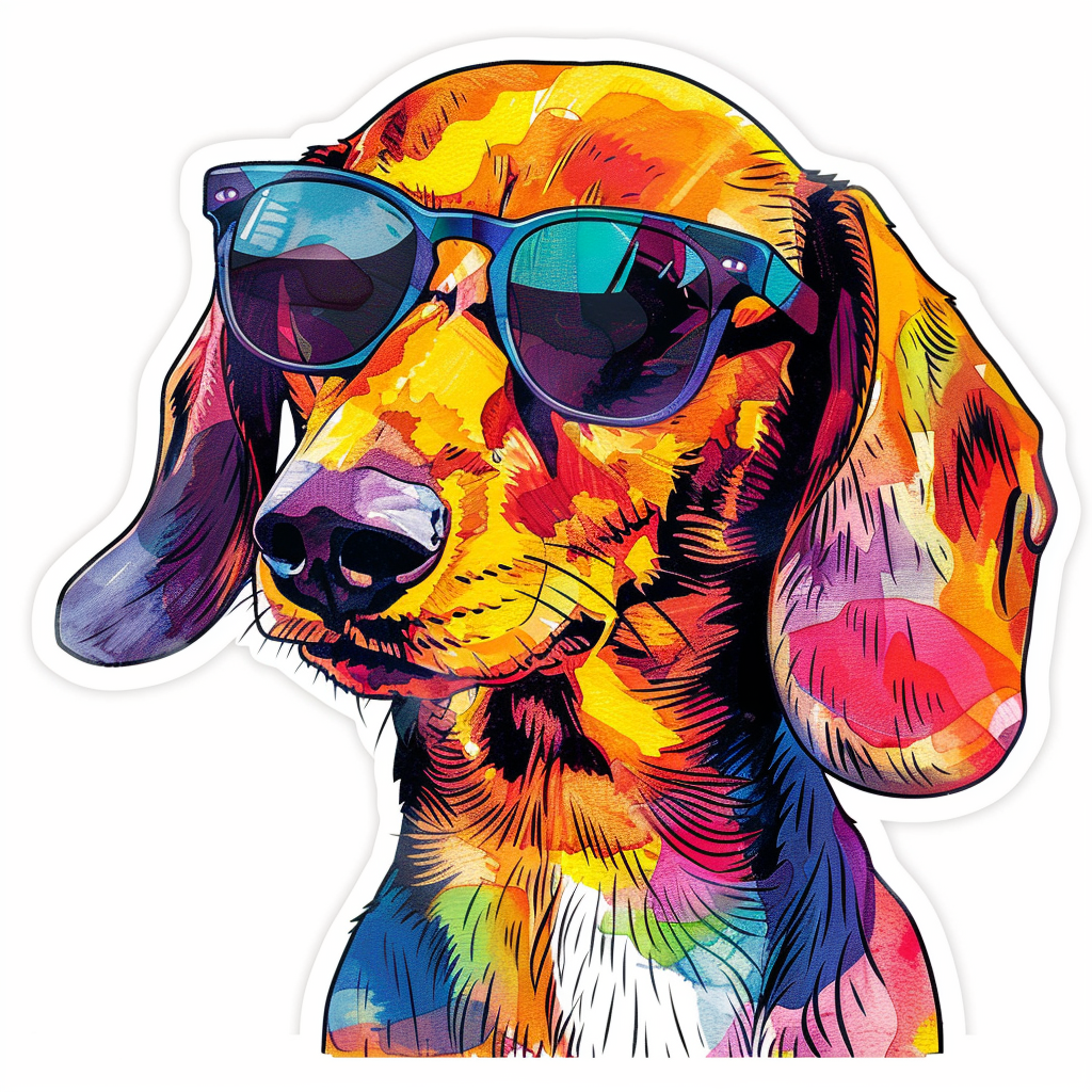 Dachshund Dog Vinyl Decal Sticker for Car, Laptop, Tumbler and more # F012997