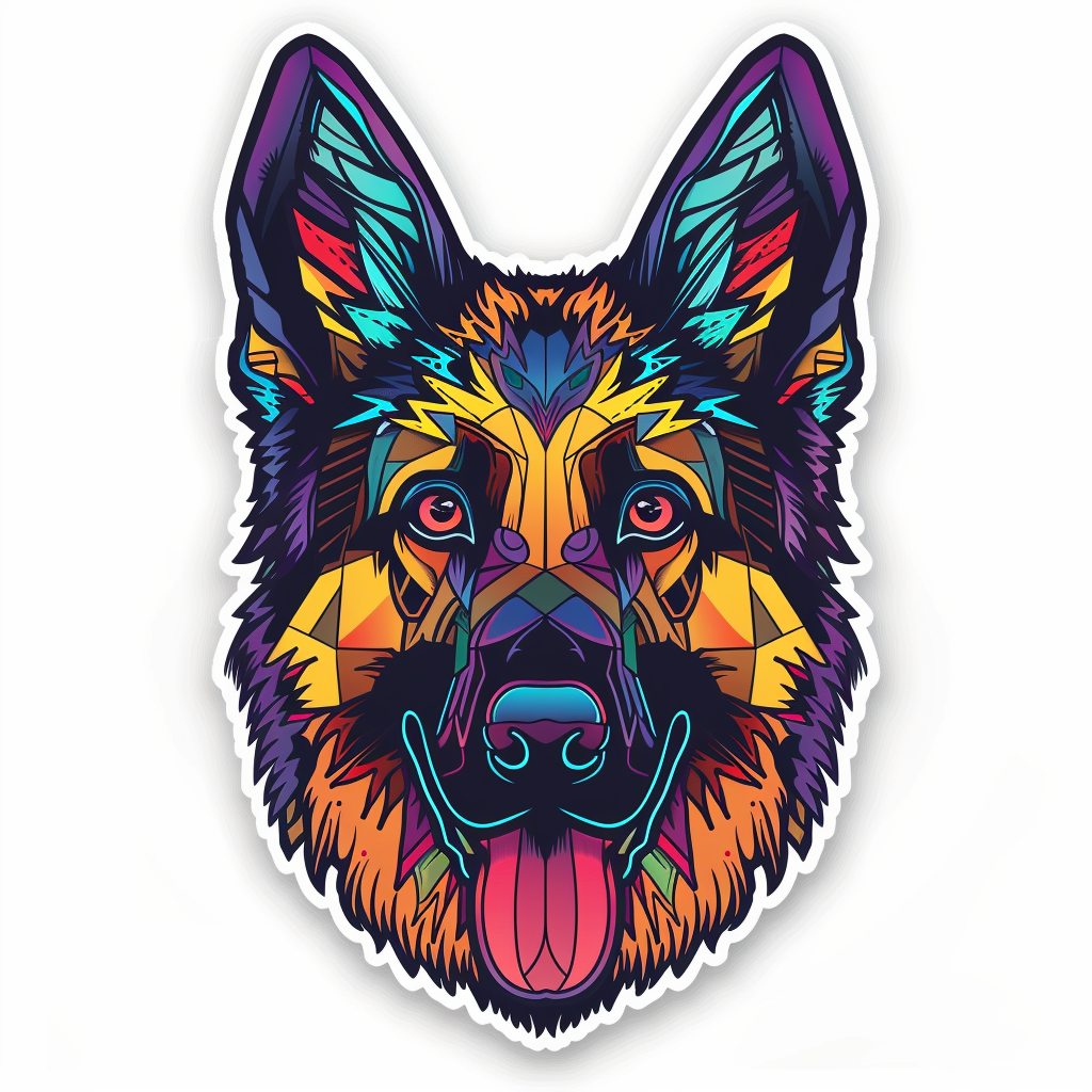 German Shepherd Dog Vinyl Decal Sticker for Car, Laptop, Tumbler and more # F011540