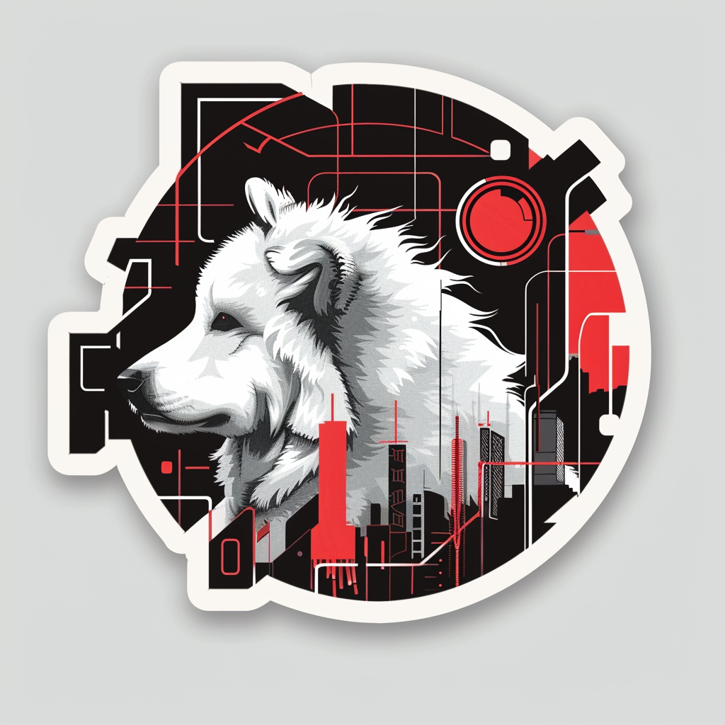 Great Pyrenees dog Vinyl Decal Sticker for Car, Laptop, Tumbler and more # F023554