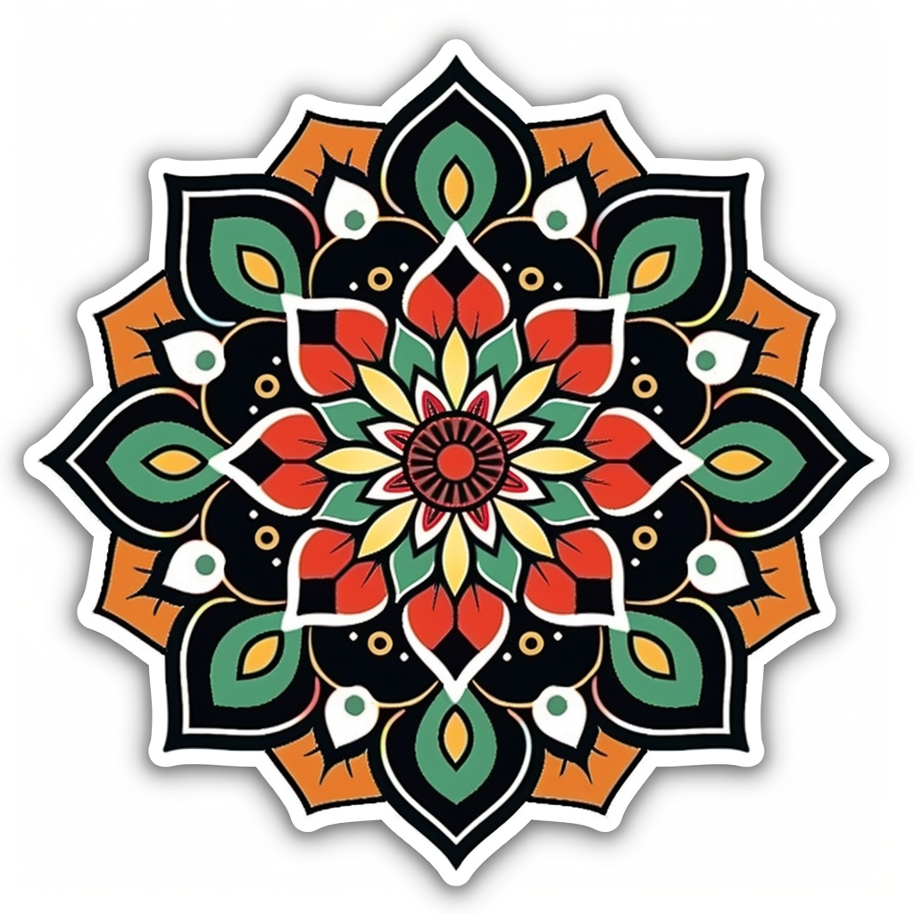 Mandala Vinyl Decal Sticker for Car, Laptop, Tumbler and more # F08128