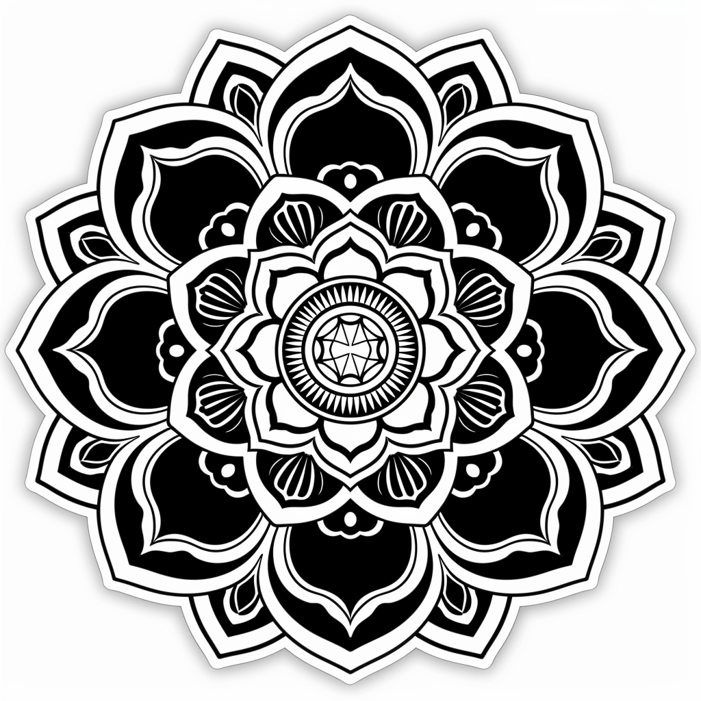 Mandala Vinyl Decal Sticker for Car, Laptop, Tumbler and more # F08253