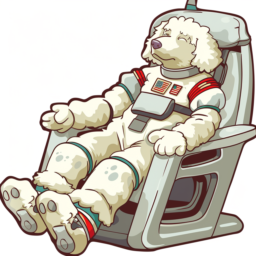 Poodle Dog astronaut Vinyl Decal Sticker for Car, Laptop, Tumbler and more # F012550