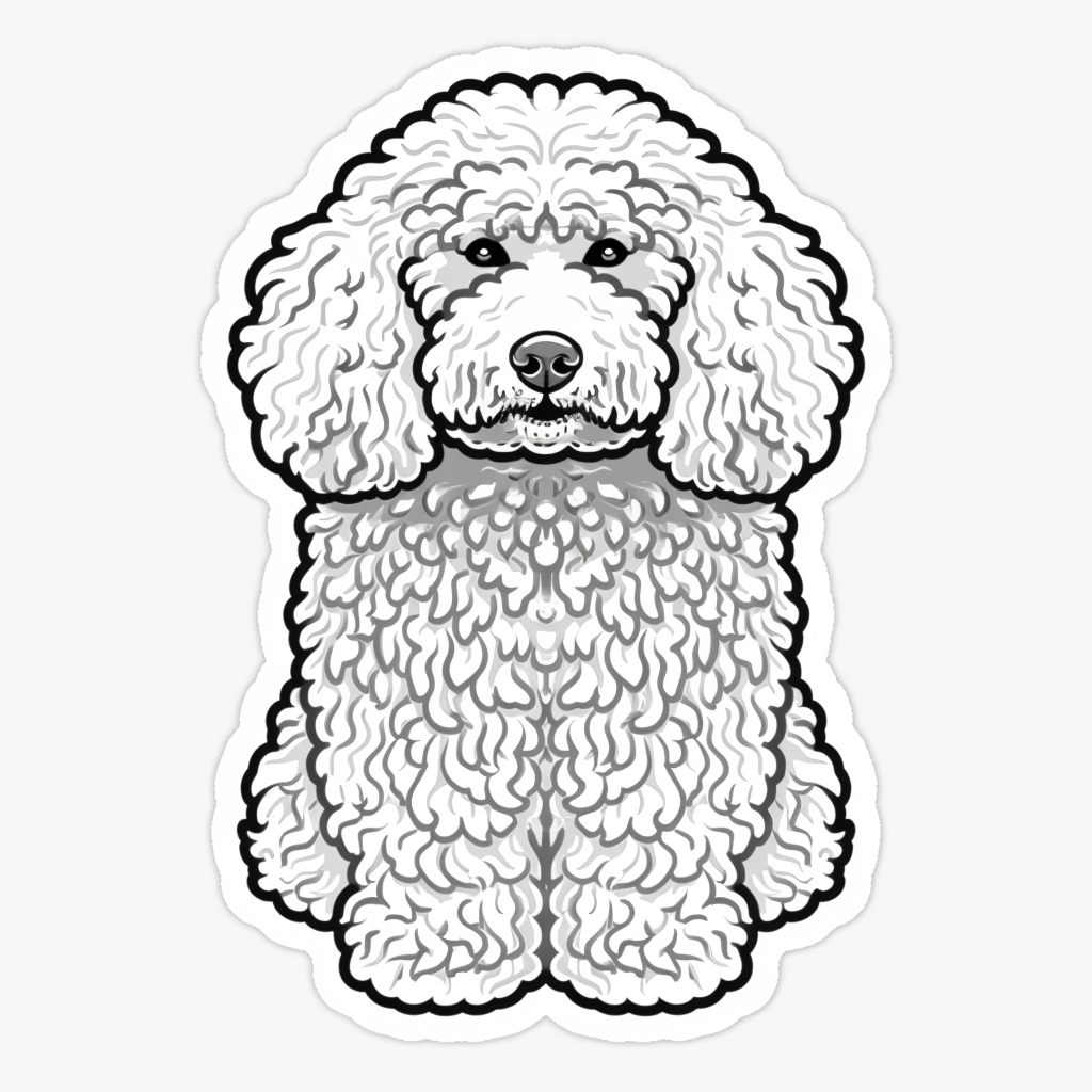 Poodle Dog Vinyl Decal Sticker for Car, Laptop, Tumbler and more # F07423