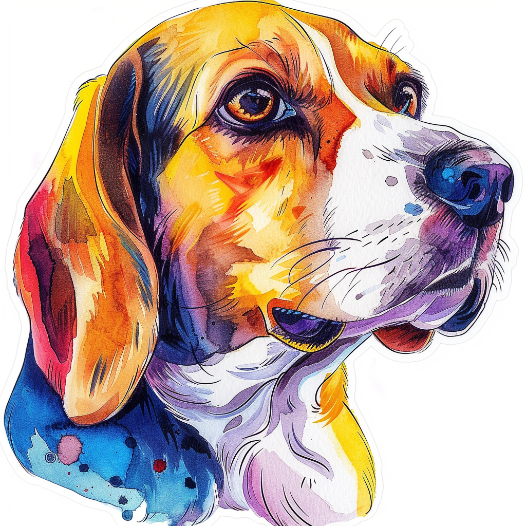Beagle dog Vinyl Decal Sticker for Car, Laptop, Tumbler and more # F011949