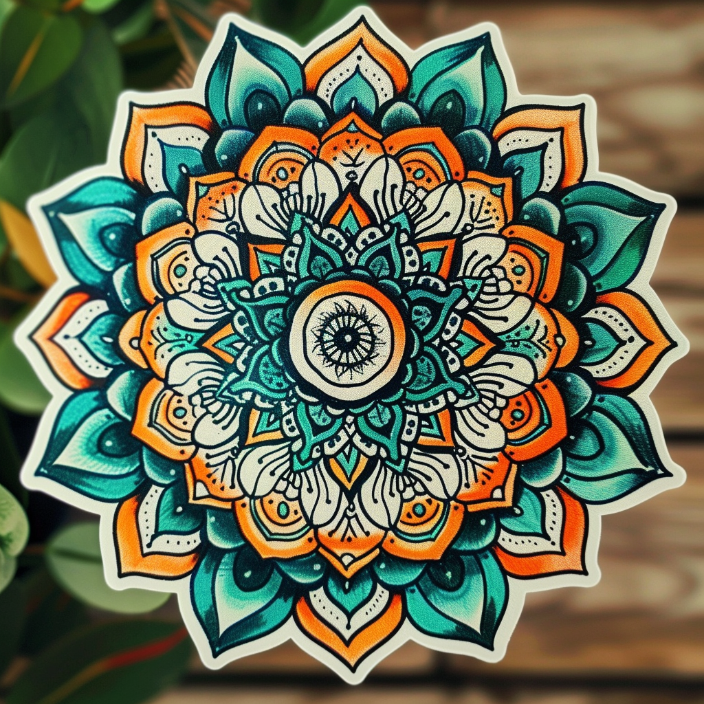 Mandala Vinyl Decal Sticker for Car, Laptop, Tumbler and more # F08079