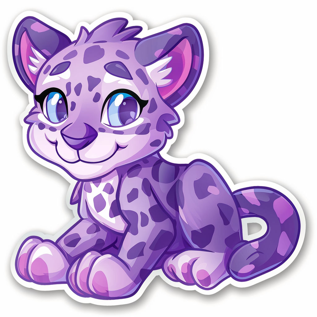 Leopard majestic Expressive surreal Vinyl Decal Sticker for Car, Laptop, Tumbler and more # F022608