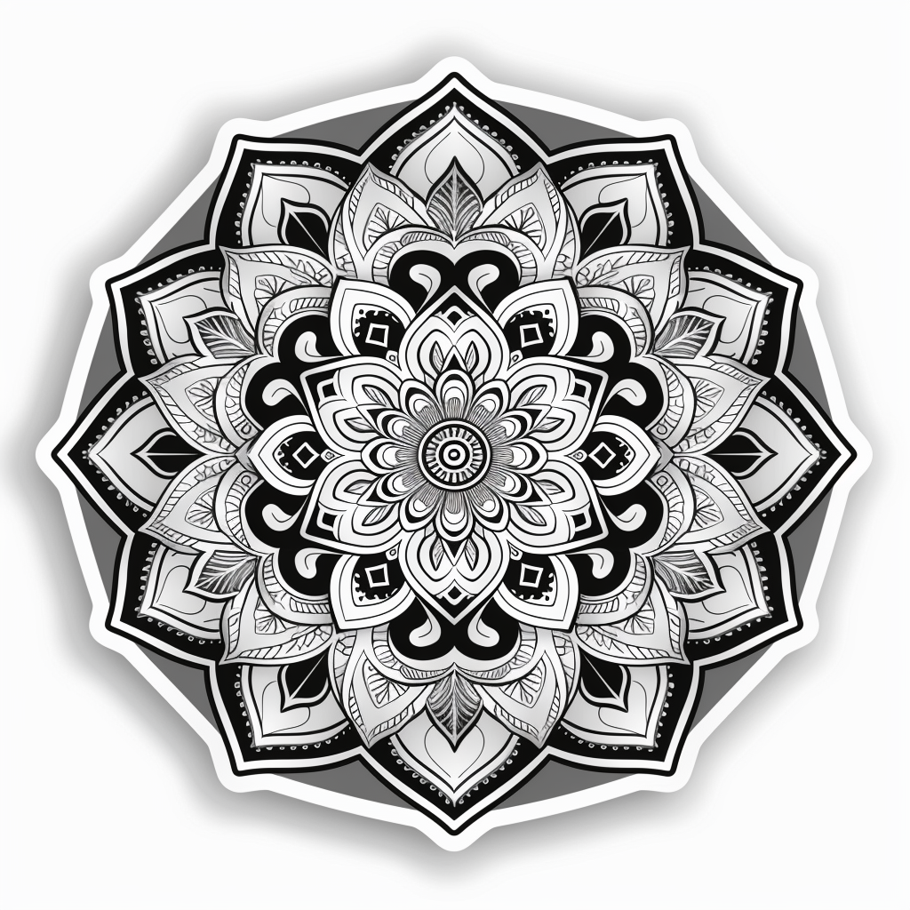 Mandala Vinyl Decal Sticker for Car, Laptop, Tumbler and more # F08210