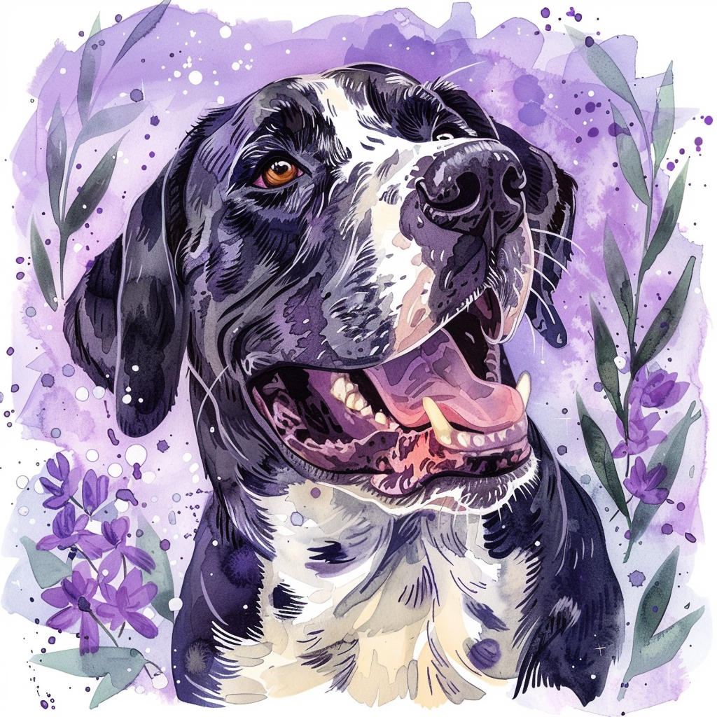 Great Dane Dog Expressive surreal Vinyl Decal Sticker for Car, Laptop, Tumbler and more # F022850