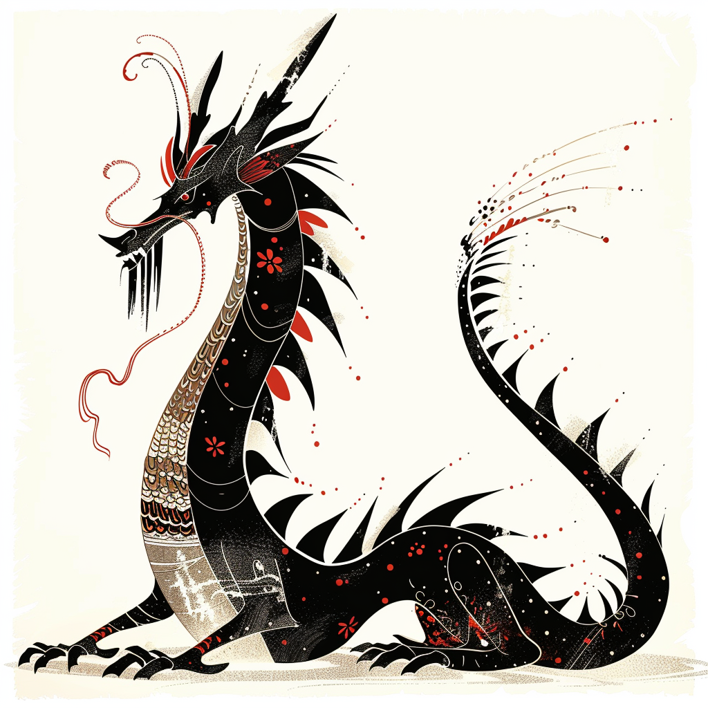 Dragon crowned majestic Expressive surreal Vinyl Decal Sticker for Car, Laptop, Tumbler and more # F019008