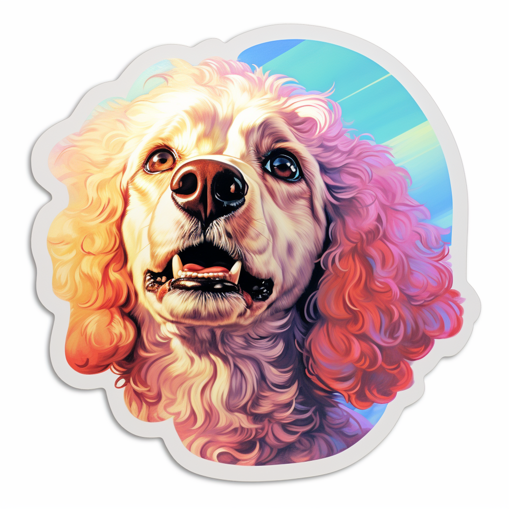 Poodle dog Vinyl Decal Sticker for Car, Laptop, Tumbler and more # F012187