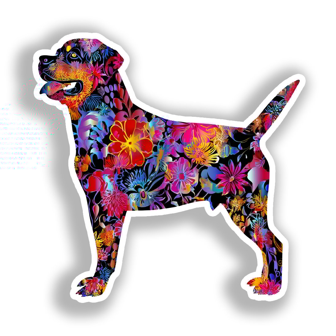 Rottweiler Dog Vinyl Decal Sticker for Car, Laptop, Tumbler and more # A018253-4" x 4"