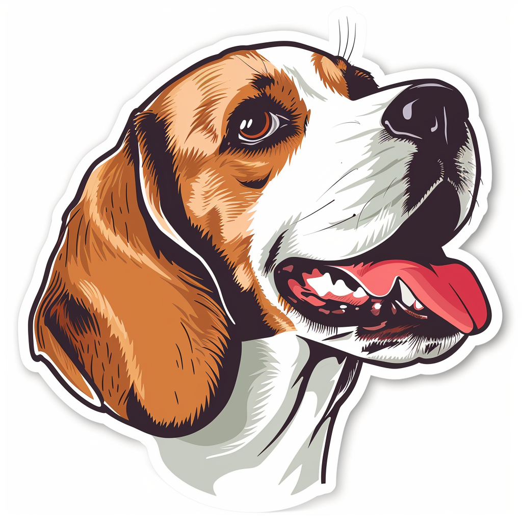 Beagle dog Vinyl Decal Sticker for Car, Laptop, Tumbler and more # F011829