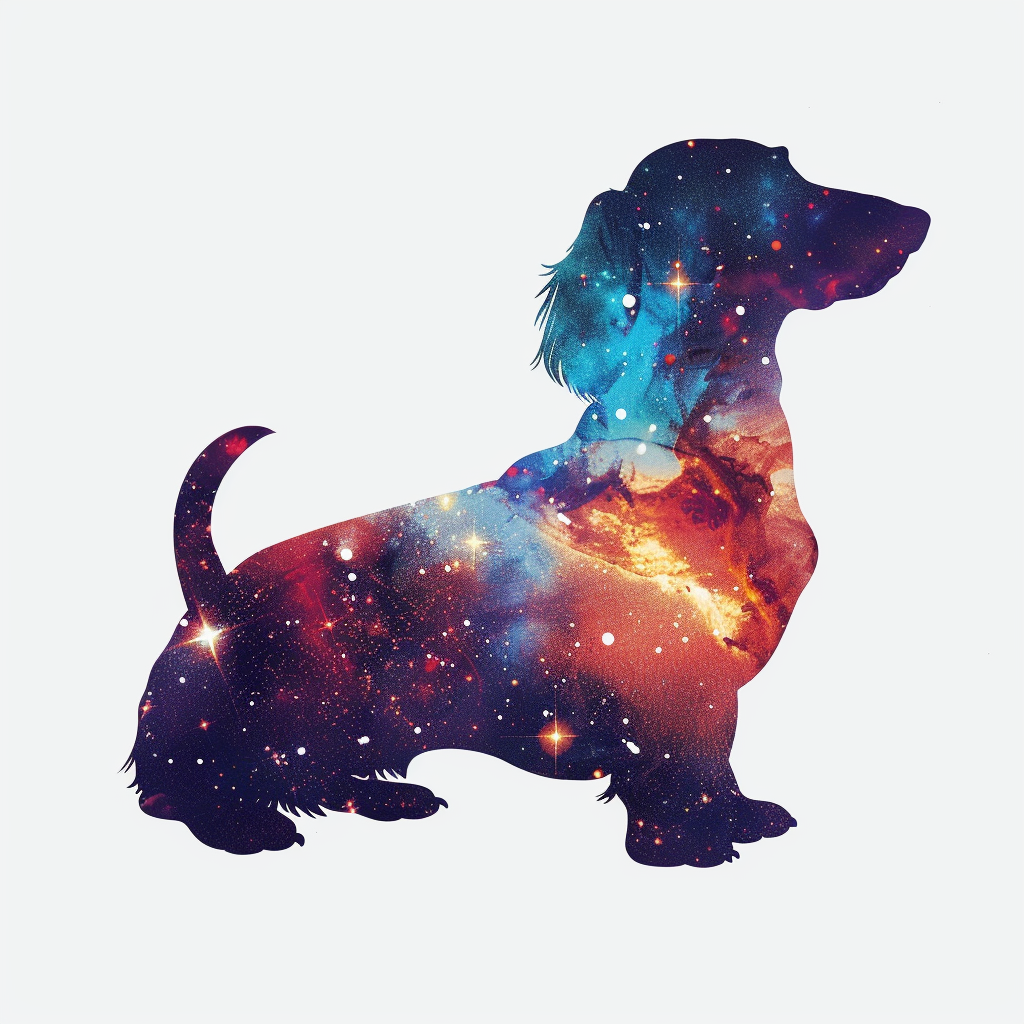 Dachshund Dog galaxy Vinyl Decal Sticker for Car, Laptop, Tumbler and more # F012972