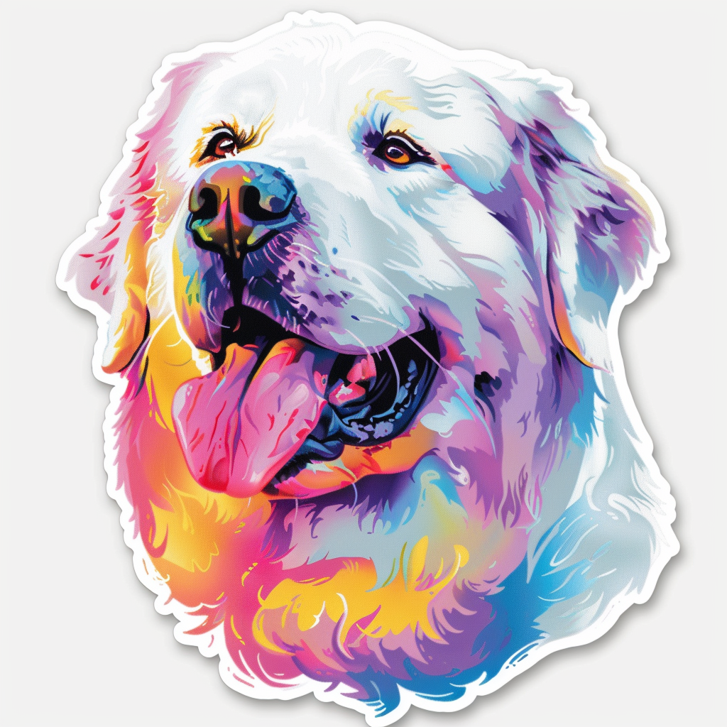 Great Pyrenees dog  Vinyl Decal Sticker for Car, Laptop, Tumbler and more # F023705