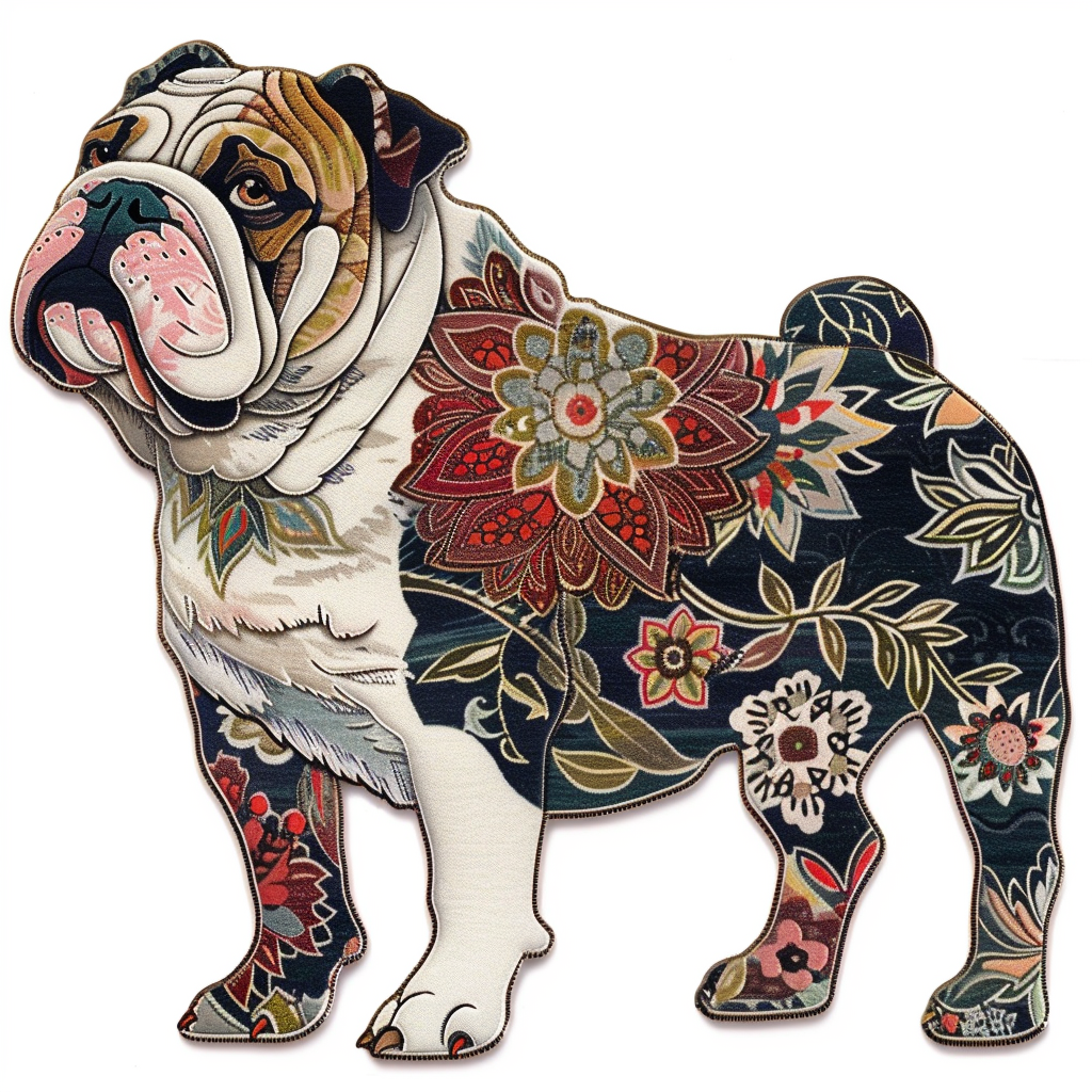 Bulldog Dog majestic Expressive surreal Vinyl Decal Sticker for Car, Laptop, Tumbler and more # F017644