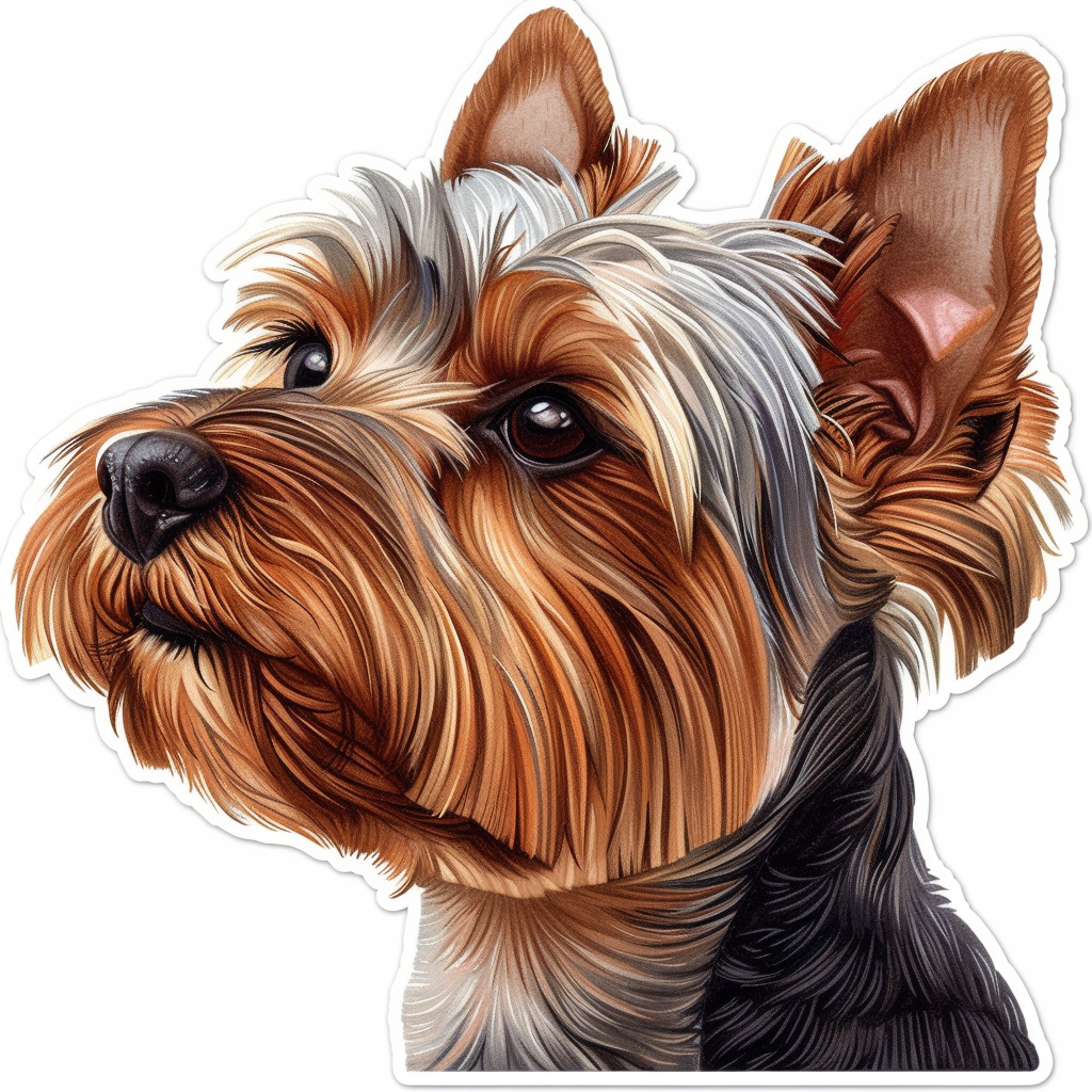 Yorkshire Terrier Dog Vinyl Decal Sticker for Car, Laptop, Tumbler and more # F07447