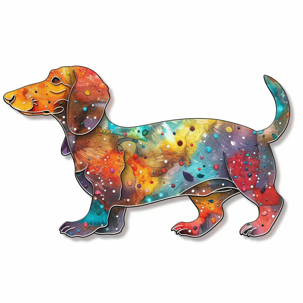 Dachshund Dog galaxy Vinyl Decal Sticker for Car, Laptop, Tumbler and more # F012957