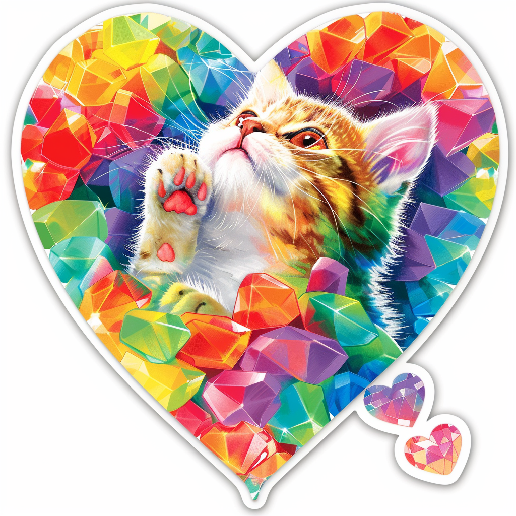 American Shorthair Cat majestic Expressive surreal Vinyl Decal Sticker for Car, Laptop, Tumbler and more # F018797