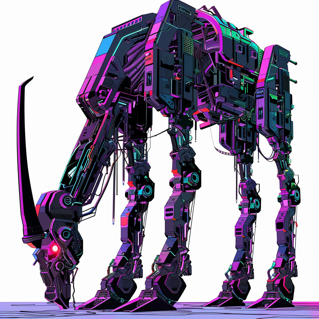 Goat cyber punk majestic Expressive surreal Vinyl Decal Sticker for Car, Laptop, Tumbler and more # F020600-4" x 4"