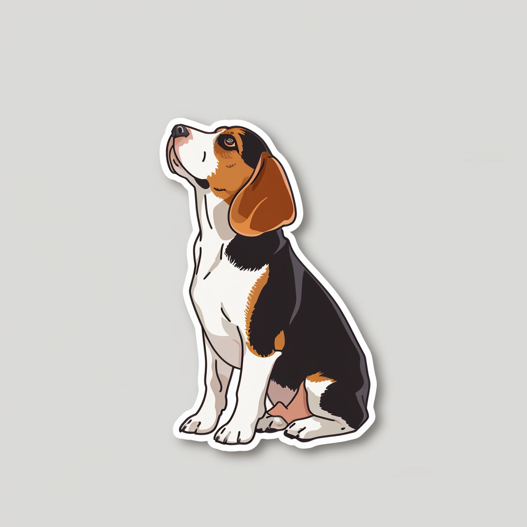 Beagle dog Vinyl Decal Sticker for Car, Laptop, Tumbler and more # F012065