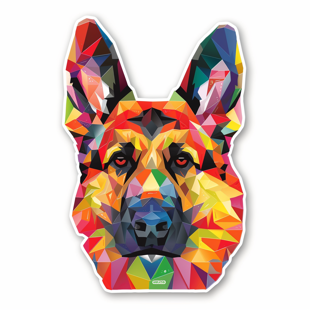 German Shepherd Dog Vinyl Decal Sticker for Car, Laptop, Tumbler and more # F011703