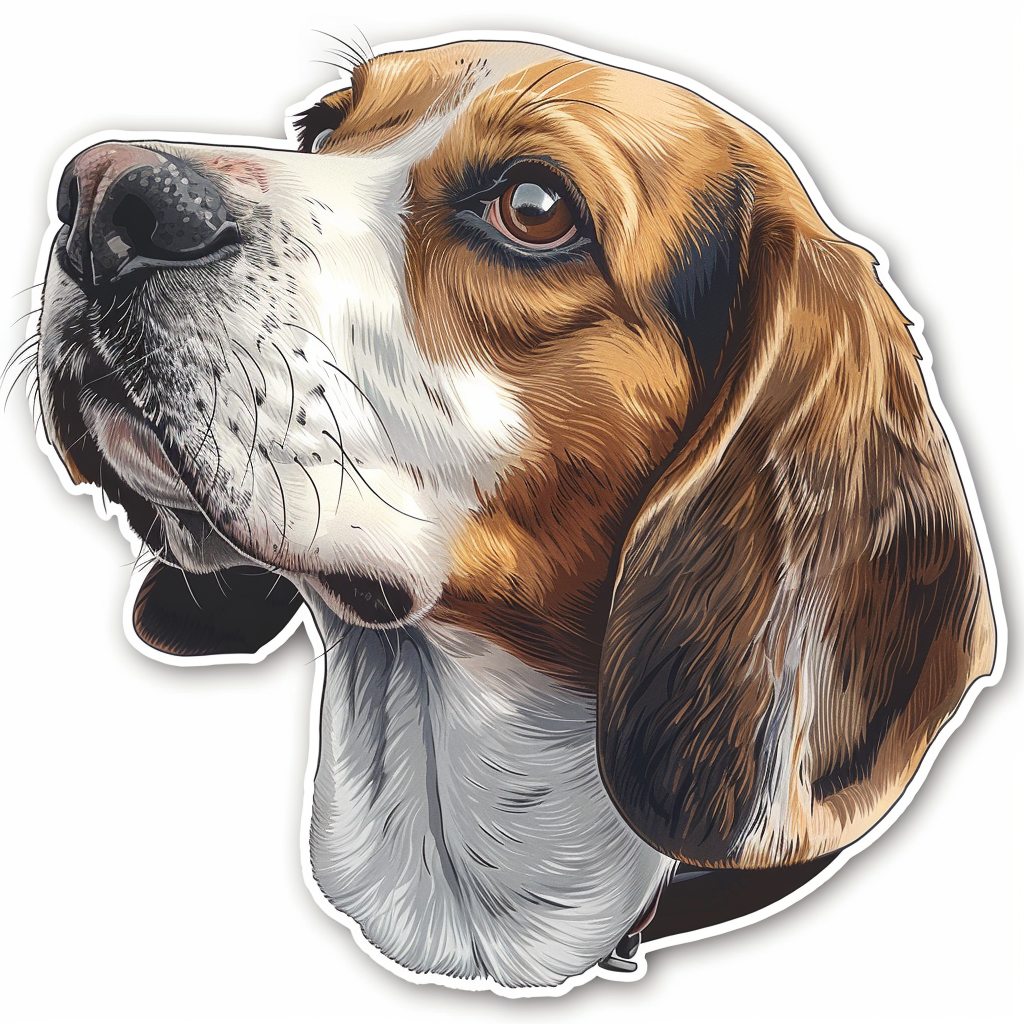 Beagle dog Vinyl Decal Sticker for Car, Laptop, Tumbler and more # F011739