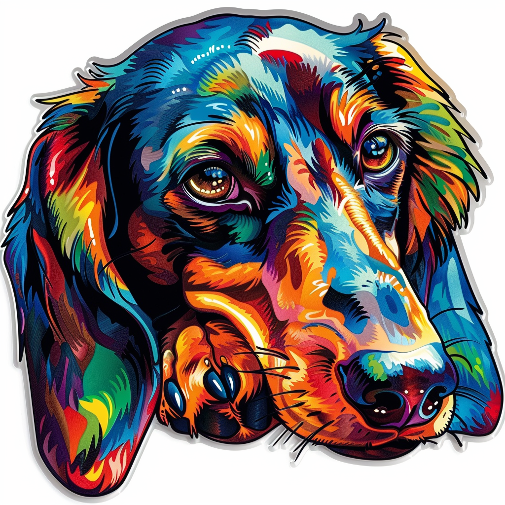 Dachshund Dog Vinyl Decal Sticker for Car, Laptop, Tumbler and more # F013018