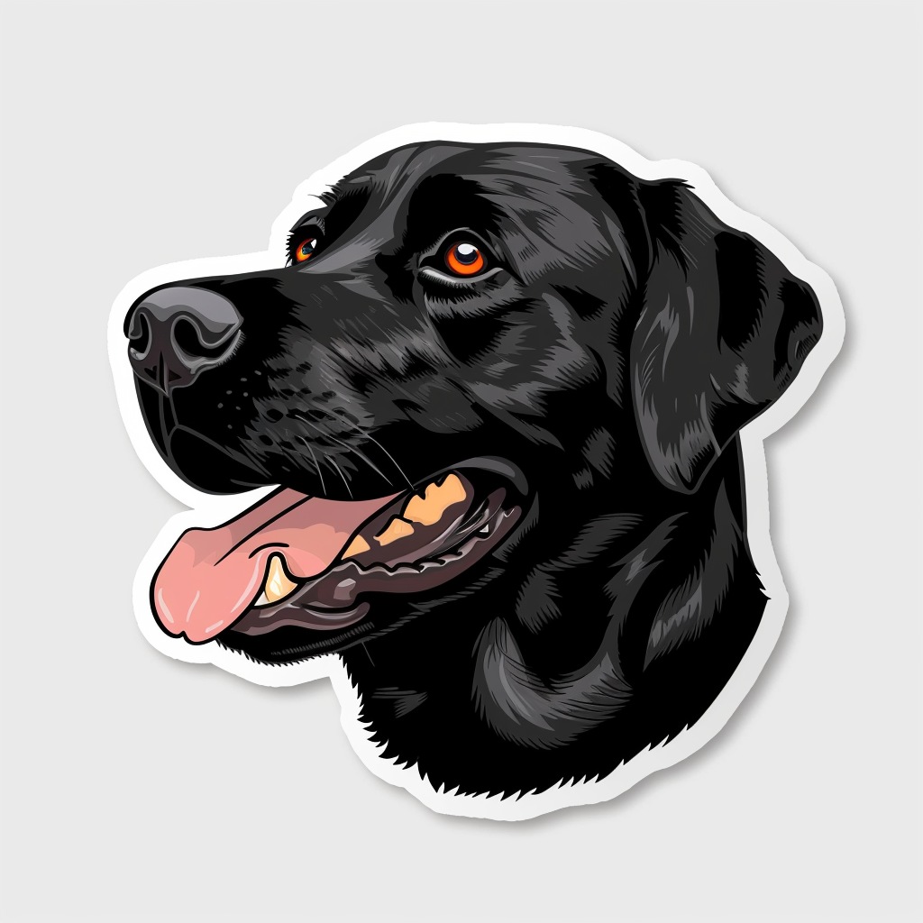 Labrador Retriever Dog Vinyl Decal Sticker for Car, Laptop, Tumbler and more # F07545