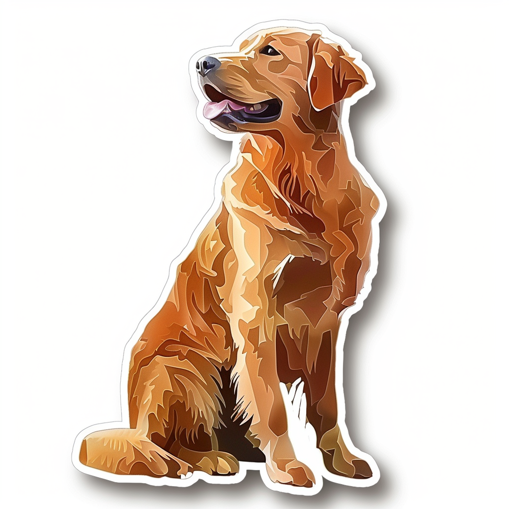Golden Retriever Dog Vinyl Decal Sticker for Car, Laptop, Tumbler and more # F07278