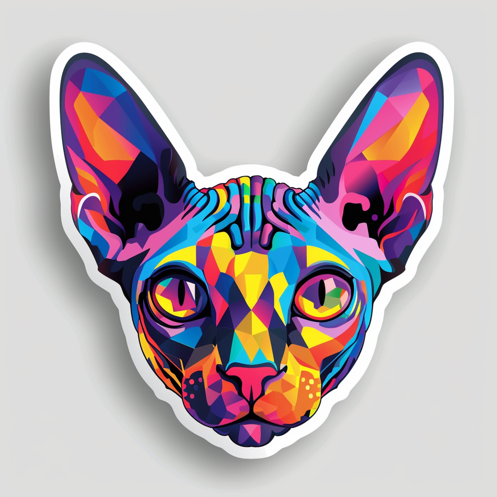 Sphynx Cat Vinyl Decal Sticker for Car, Laptop, Tumbler and more # F09973
