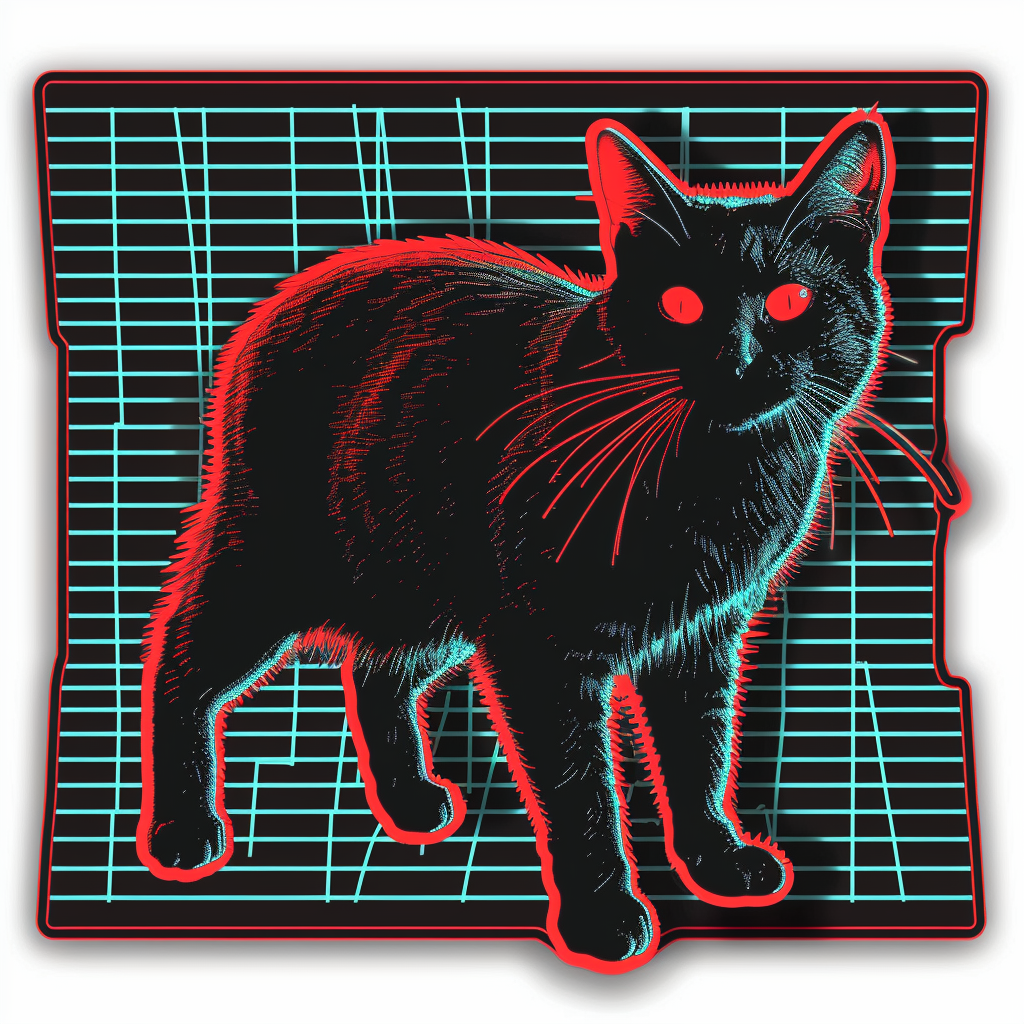 Adorable Turkish Angora Cat Vinyl Decal Sticker for Car, Laptop, Tumbler and more # F020883-4" x 4"