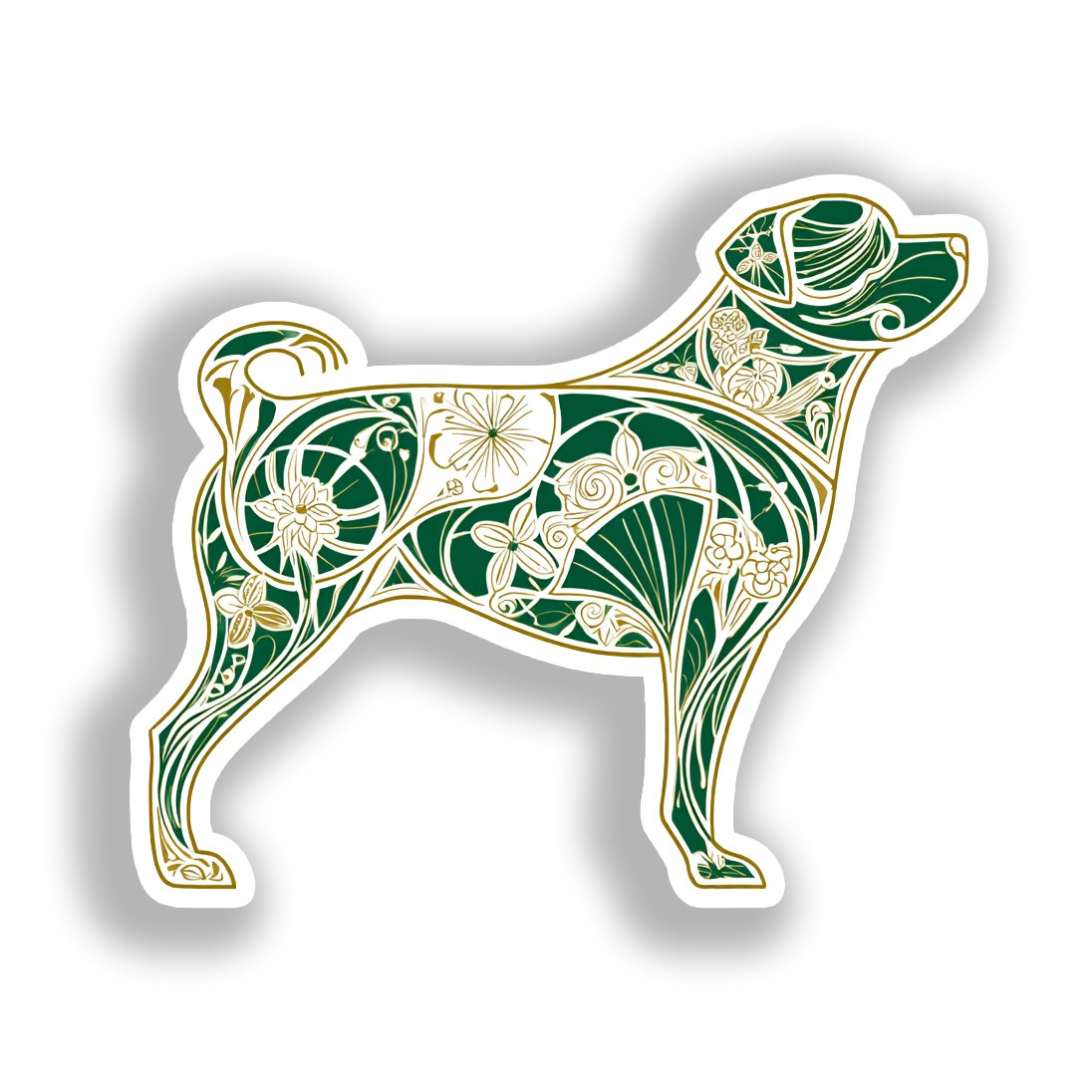 Rottweiler Dog Vinyl Decal Sticker for Car, Laptop, Tumbler and more # A017957-4" x 4"