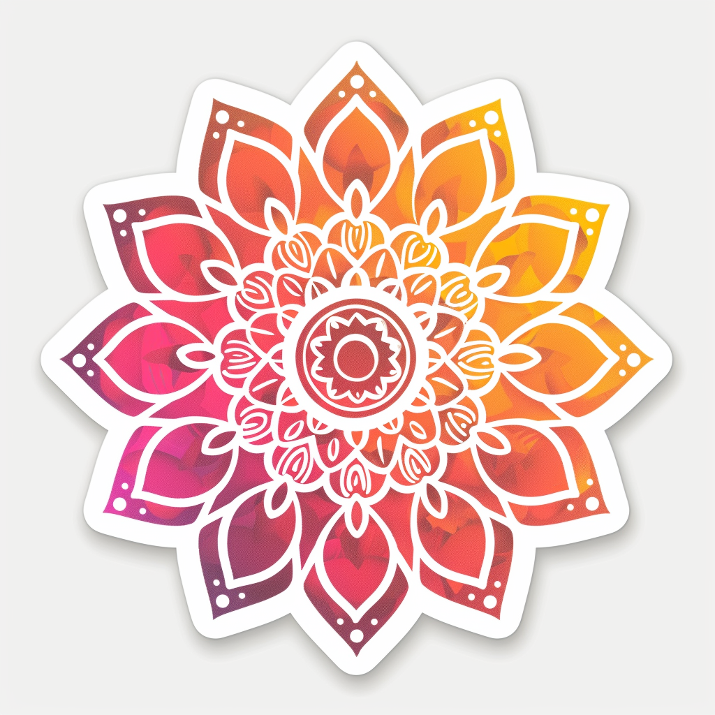 Mandala Vinyl Decal Sticker for Car, Laptop, Tumbler and more # F08249