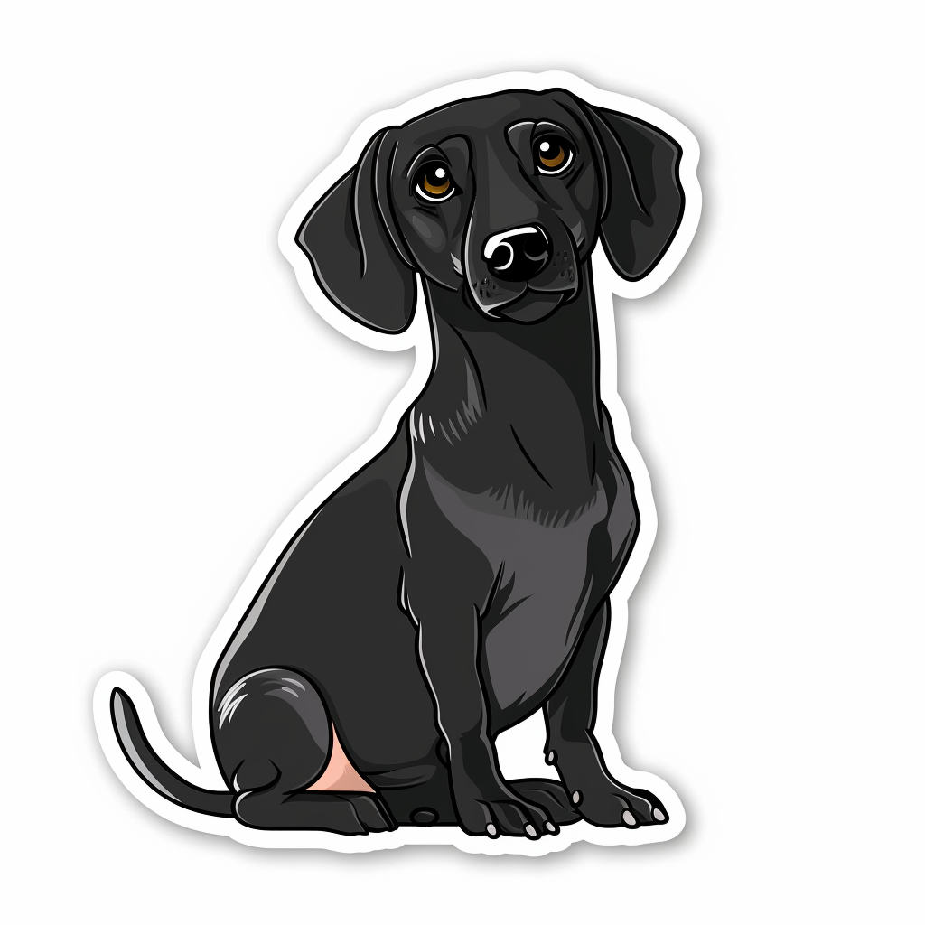 Dachshund Dog Vinyl Decal Sticker for Car, Laptop, Tumbler and more # F013130