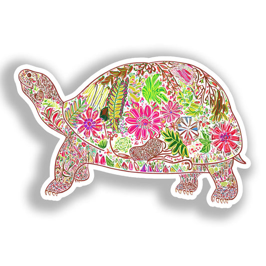 Turtle Vinyl Decal Sticker for Car, Laptop, Tumbler and more # A018378-4" x 4"
