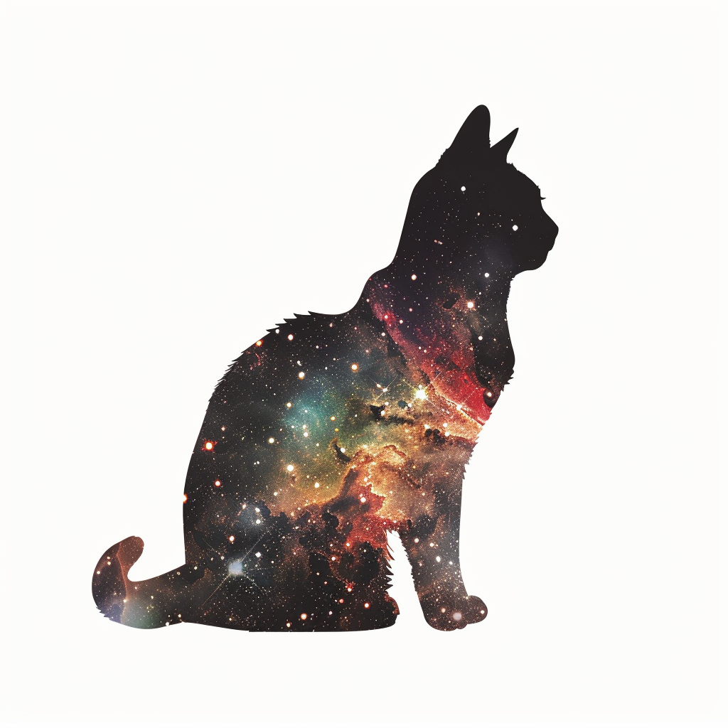American Shorthair Cat majestic Expressive surreal Vinyl Decal Sticker for Car, Laptop, Tumbler and more # F018910