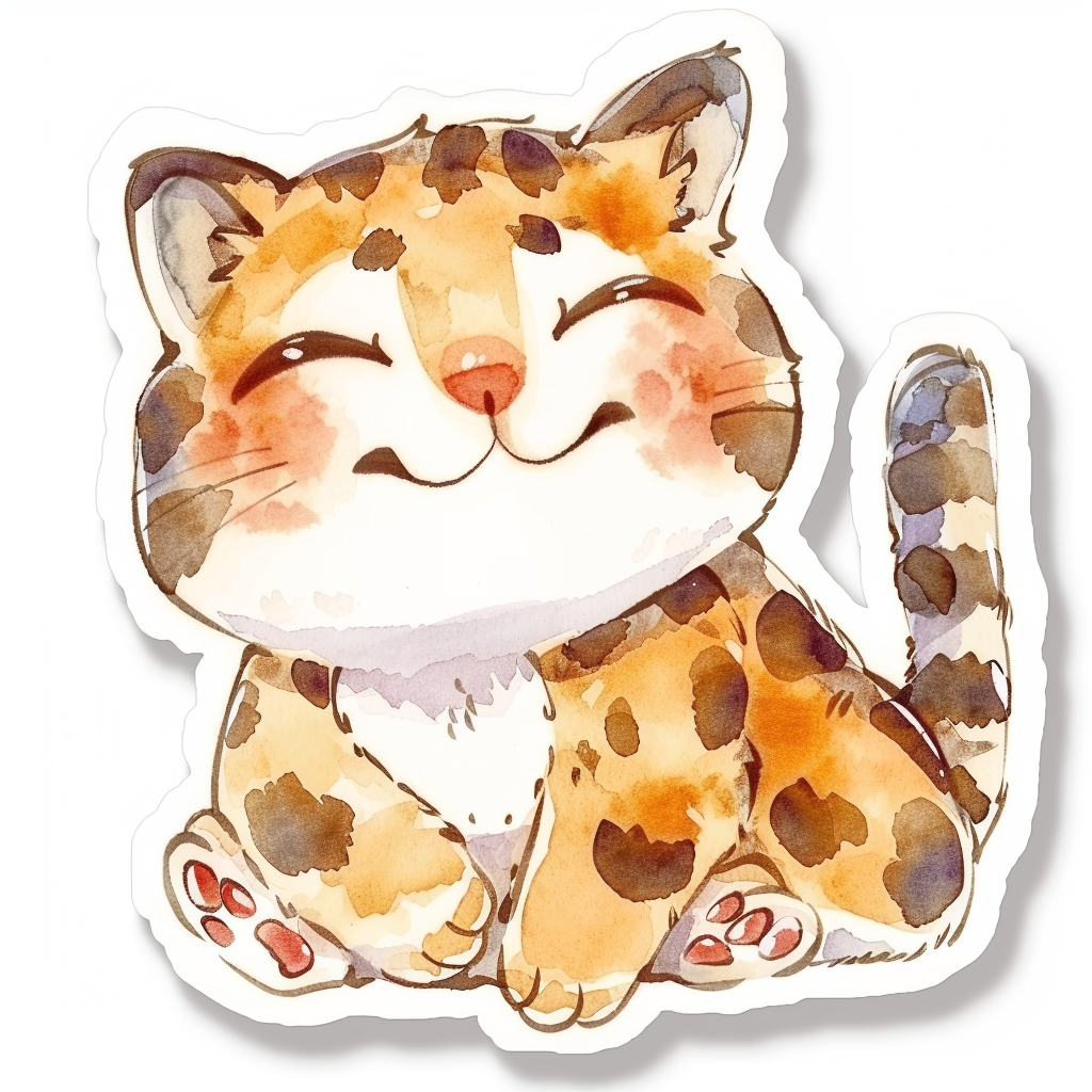 Leopard majestic Expressive surreal Vinyl Decal Sticker for Car, Laptop, Tumbler and more # F022549