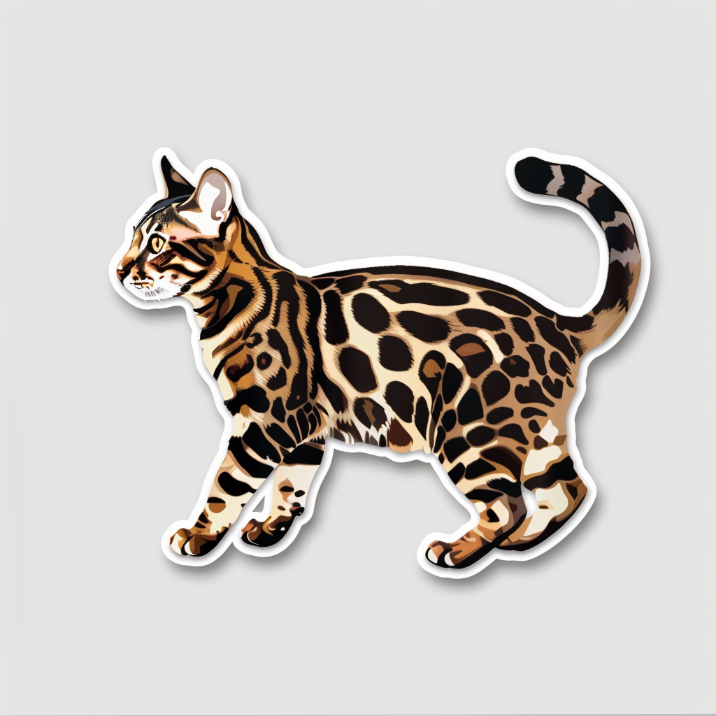 Abyssinian Cat Vinyl Decal Sticker for Car, Laptop, Tumbler and more # F08050
