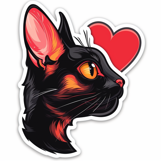 Abyssinian Cat astronaut majestic Expressive surreal Vinyl Decal Sticker for Car, Laptop, Tumbler and more # F021667-4" x 4"