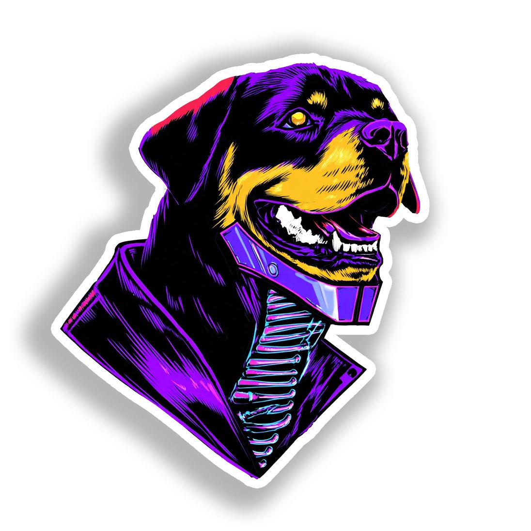 Rottweiler Dog Vinyl Decal Sticker for Car, Laptop, Tumbler and more # A017981-4" x 4"