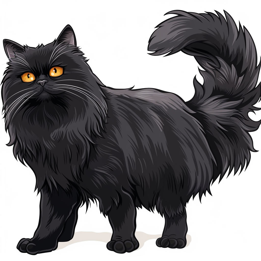 Persian Cat Expressive surreal Vinyl Decal Sticker for Car, Laptop, Tumbler and more # F016135