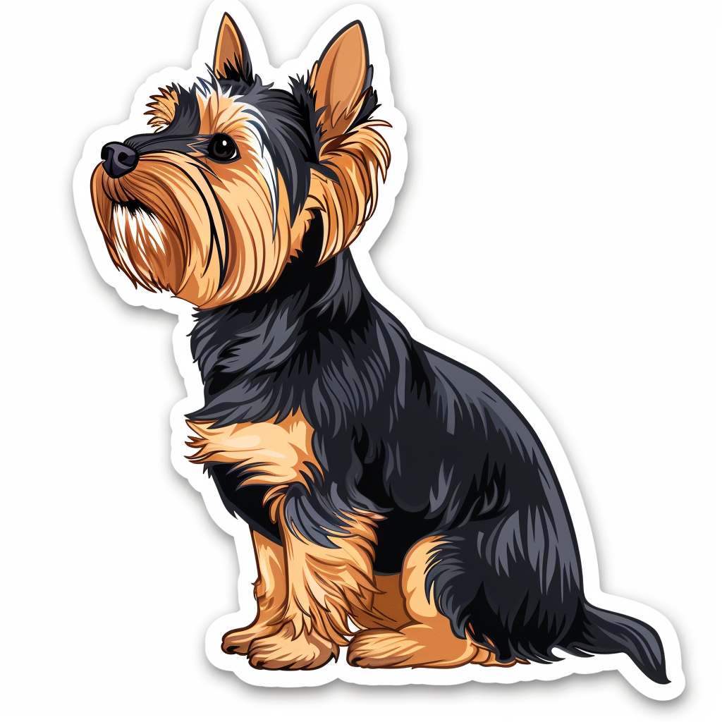 Yorkshire Terrier Dog Vinyl Decal Sticker for Car, Laptop, Tumbler and more # F07484